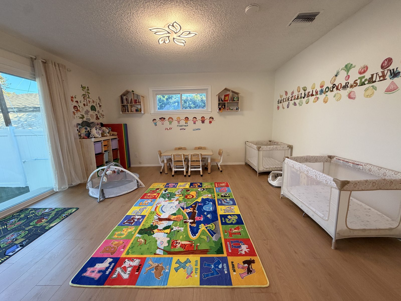 The playroom in morning light