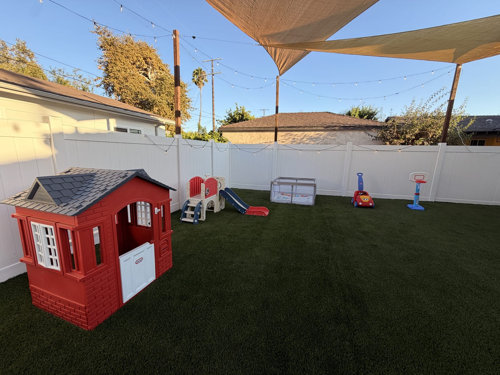 The backyard playhouse